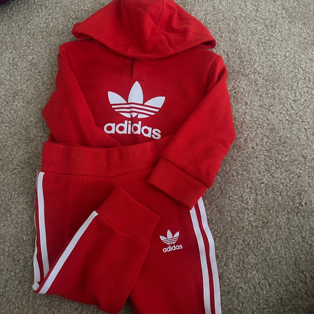 Adidas hoodie and sweat pants